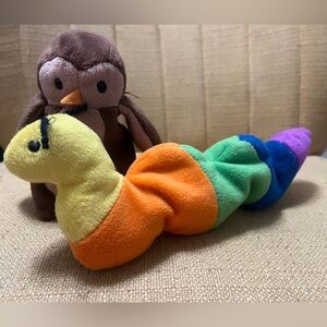 Ty Beanie Babies Inch and Hoot 1995
